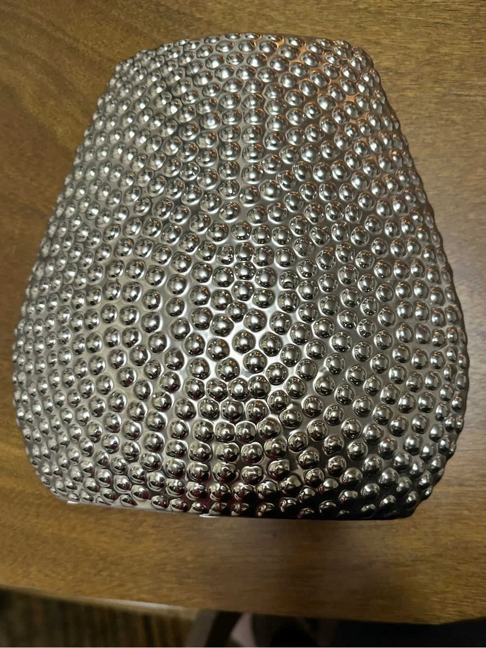 Elliptical Vase Chrome Finish Silver-9